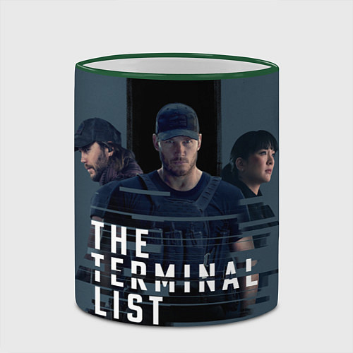 Кружка цветная The Terminal List / 3D-Зеленый кант – фото 2