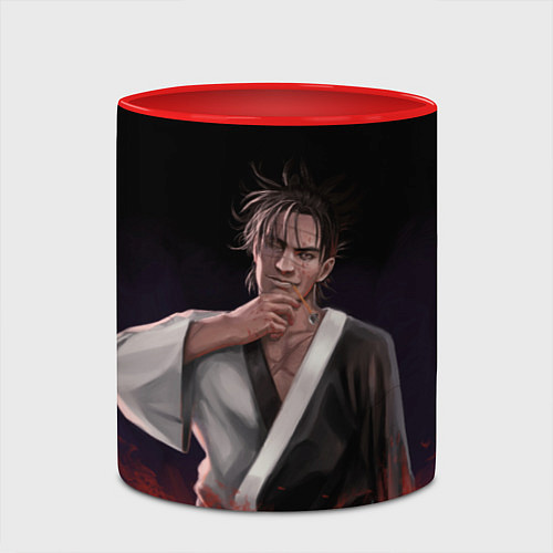 Кружка цветная Manji - Клинок Бессмертного / 3D-Белый + красный – фото 2