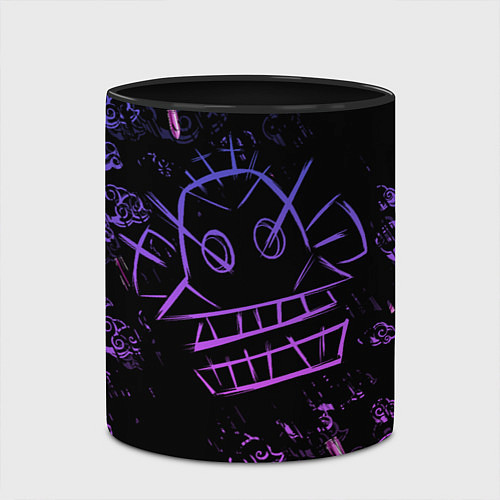 Кружка цветная League Of Legends неон - Arcane neon / 3D-Белый + черный – фото 2