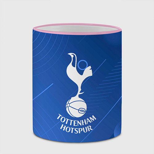 Кружка цветная Tottenham hotspur SPORT / 3D-Розовый кант – фото 2