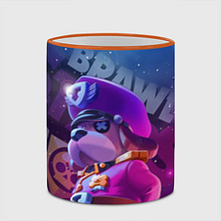 Кружка 3D Галактический генерал Гавс Brawl Stars, цвет: 3D-оранжевый кант — фото 2