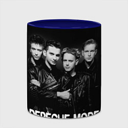 Кружка 3D Depeche Mode - black & white portrait, цвет: 3D-белый + синий — фото 2