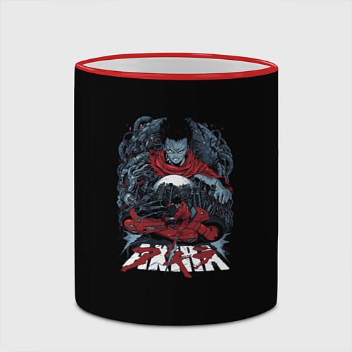 Кружка цветная Акира - Akira / 3D-Красный кант – фото 2