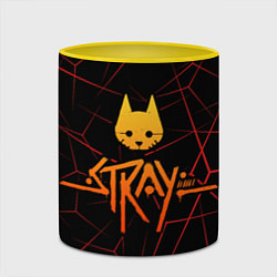 Кружка 3D Stray cat игра блуждающий кот, цвет: 3D-белый + желтый — фото 2