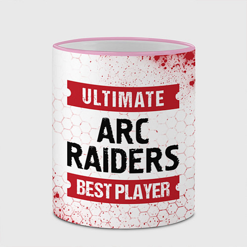 Кружка цветная ARC Raiders: Best Player Ultimate / 3D-Розовый кант – фото 2