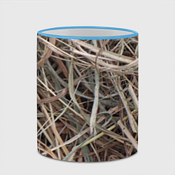 Кружка 3D Обычная высохшая трава - авангард, цвет: 3D-небесно-голубой кант — фото 2