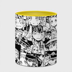 Кружка 3D Туалетный мальчик Ханако кун паттерн, цвет: 3D-белый + желтый — фото 2