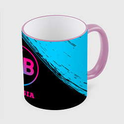 Кружка 3D Borussia - neon gradient, цвет: 3D-розовый кант