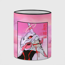 Кружка 3D EVANGELION PINK Берсерк mode, цвет: 3D-черный кант — фото 2