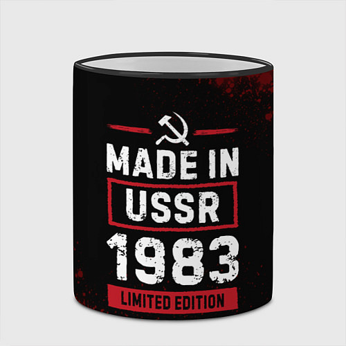 Кружка цветная Made in USSR 1983 - limited edition / 3D-Черный кант – фото 2