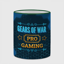 Кружка 3D Игра Gears of War: pro gaming, цвет: 3D-зеленый кант — фото 2