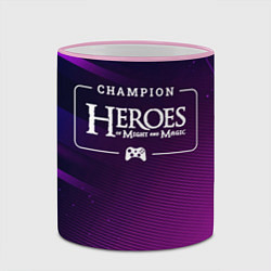 Кружка 3D Heroes of Might and Magic gaming champion: рамка с, цвет: 3D-розовый кант — фото 2
