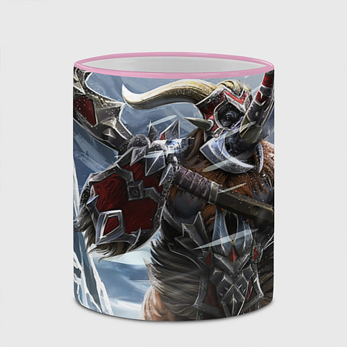 Кружка цветная Magnus art / 3D-Розовый кант – фото 2