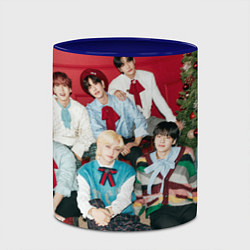 Кружка 3D Stray Kids Christmas EveL, цвет: 3D-белый + синий — фото 2