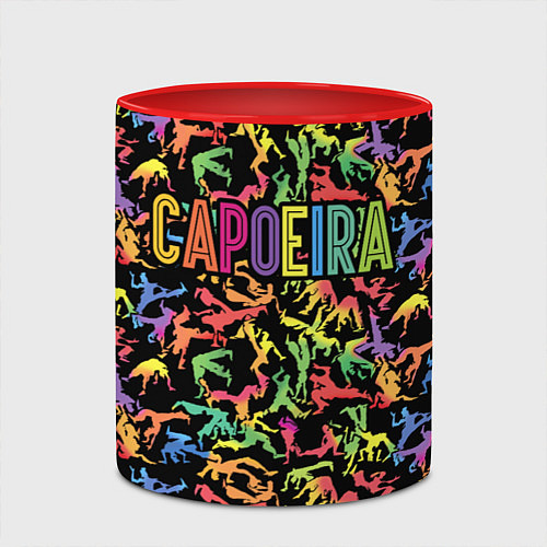Кружка цветная Capoeira colorful mens / 3D-Белый + красный – фото 2