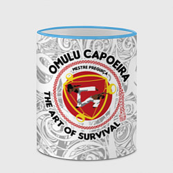 Кружка 3D Capoeira The art of survival, цвет: 3D-небесно-голубой кант — фото 2