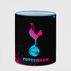 Кружка 3D Tottenham - neon gradient, цвет: 3D-небесно-голубой кант — фото 2
