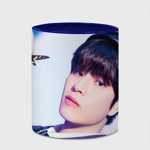 Кружка цветная Stray Kids 2nd World Tour Maniac Seungmin / 3D-Белый + синий – фото 2