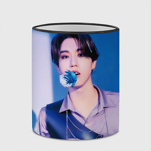 Кружка цветная Stray Kids 2nd World Tour Maniac Han / 3D-Черный кант – фото 2
