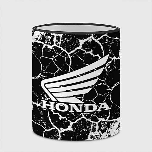 Кружка цветная Honda logo арт / 3D-Черный кант – фото 2