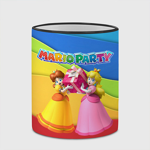 Кружка цветная Mario Party - Nintendo / 3D-Черный кант – фото 2