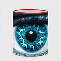 Кружка 3D Инопланетный глаз, цвет: 3D-красный кант — фото 2