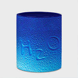 Кружка 3D Вода - H2O, цвет: 3D-белый + синий — фото 2