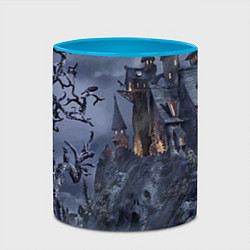 Кружка 3D Старый заброшенный замок - Halloween, цвет: 3D-белый + небесно-голубой — фото 2