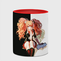 Кружка 3D Джунко Эношима - Danganronpa, цвет: 3D-белый + красный — фото 2