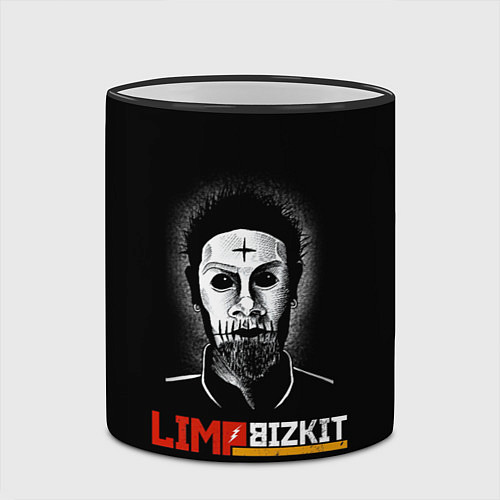 Кружка цветная Limp bizkit Wes Borland / 3D-Черный кант – фото 2