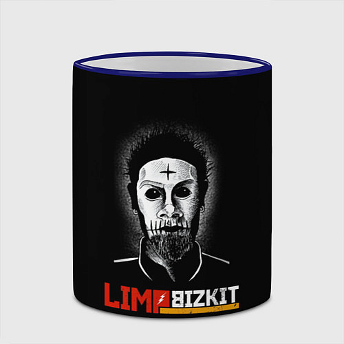Кружка цветная Limp bizkit Wes Borland / 3D-Синий кант – фото 2