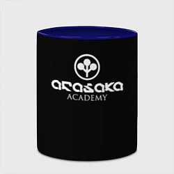 Кружка 3D Киберпанк - Arasaka Academy, цвет: 3D-белый + синий — фото 2