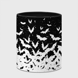 Кружка 3D Black and white bat pattern, цвет: 3D-белый + черный — фото 2