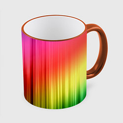 Кружка 3D Цветной спектр, цвет: 3D-оранжевый кант