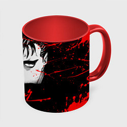 Кружка 3D BERSERK ГАТС, цвет: 3D-белый + красный