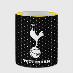 Кружка 3D Tottenham sport на темном фоне, цвет: 3D-желтый кант — фото 2