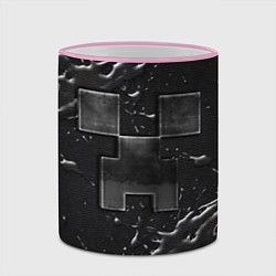 Кружка 3D Minecraft black, цвет: 3D-розовый кант — фото 2