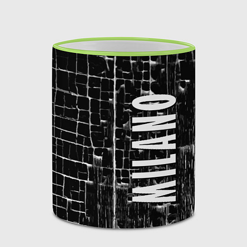 Кружка цветная Milano - autumn - winter 2025 / 3D-Светло-зеленый кант – фото 2