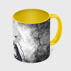 Кружка 3D Junko Konno - Зомбилэнд Сага Месть, цвет: 3D-белый + желтый