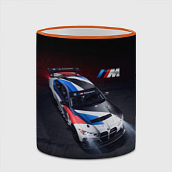 Кружка 3D BMW M4 GT4 - M Performance - Motorsport, цвет: 3D-оранжевый кант — фото 2