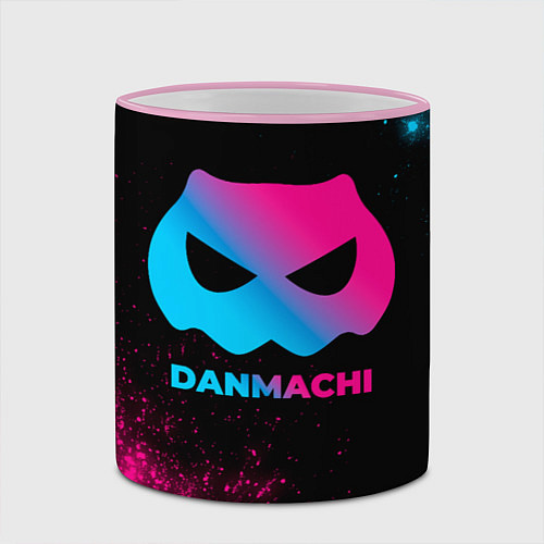 Кружка цветная DanMachi - neon gradient / 3D-Розовый кант – фото 2