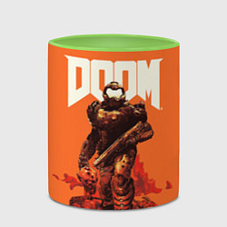 Кружка 3D DOOM - Doomguy, цвет: 3D-белый + светло-зеленый — фото 2