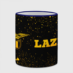 Кружка 3D Lazio - gold gradient: надпись и символ, цвет: 3D-синий кант — фото 2