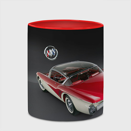 Кружка цветная Buick Centurion - USA - Retro / 3D-Белый + красный – фото 2