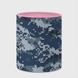 Кружка 3D Камуфляж Росгвардия цифра, цвет: 3D-белый + розовый — фото 2