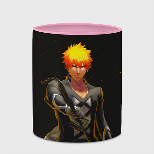 Кружка цветная Блич - Blood war / 3D-Белый + розовый – фото 2