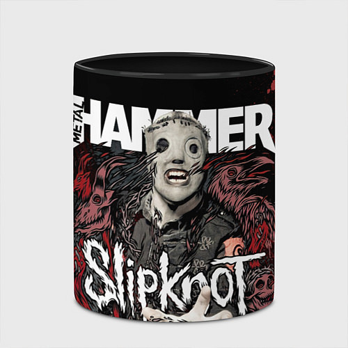 Кружка цветная Slipknot Hammer / 3D-Белый + черный – фото 2