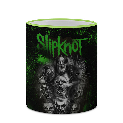 Кружка цветная Slipknot green / 3D-Светло-зеленый кант – фото 2