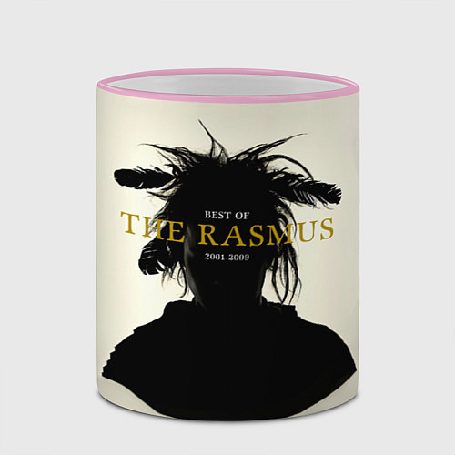 Кружка цветная Best of 2001 - 2009 The Rasmus / 3D-Розовый кант – фото 2