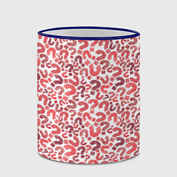 Кружка 3D Вопросительные знаки разноцветные, цвет: 3D-синий кант — фото 2